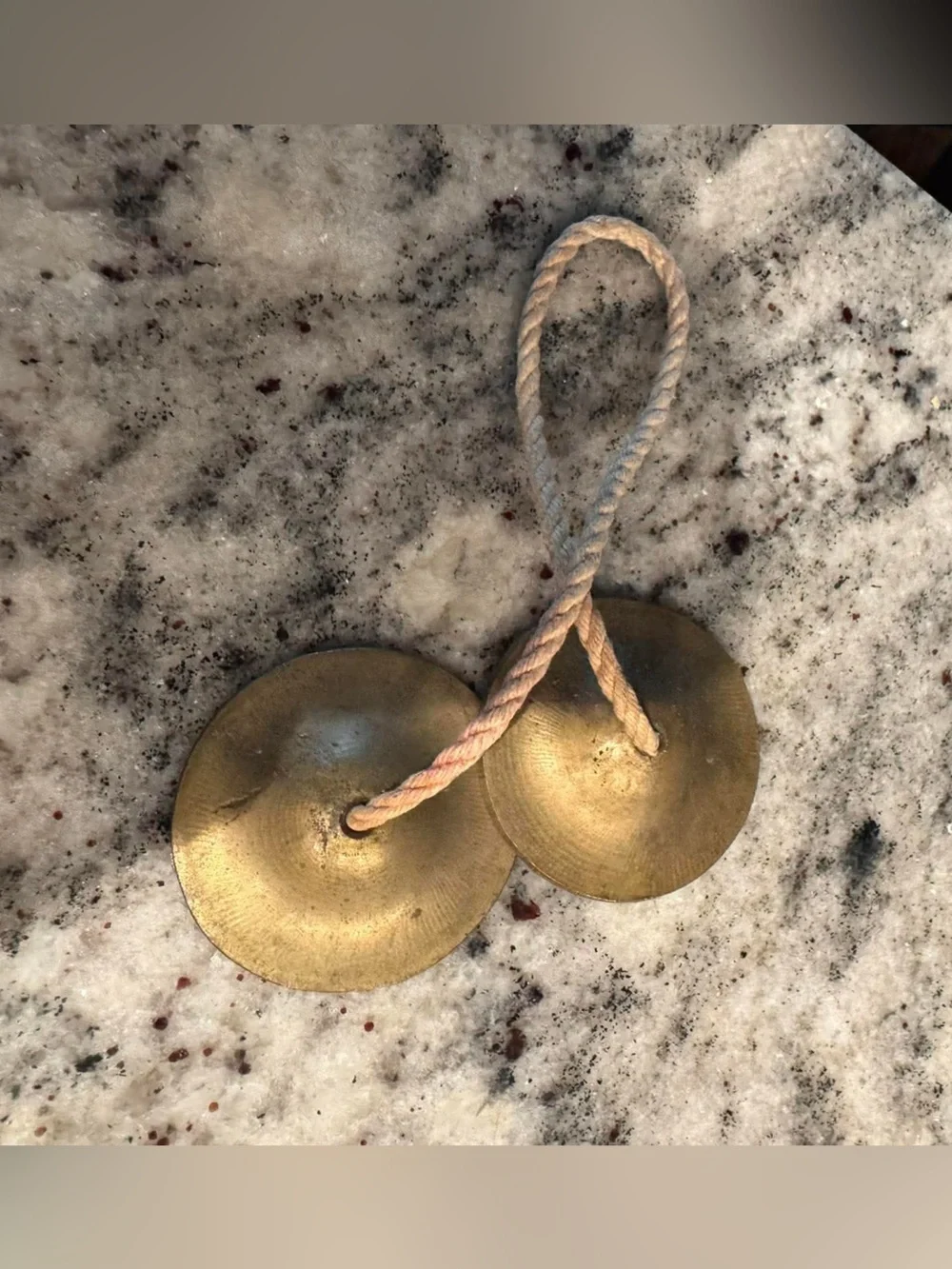 Vintage Manjira bells traditional hand instruments for meditation or decor